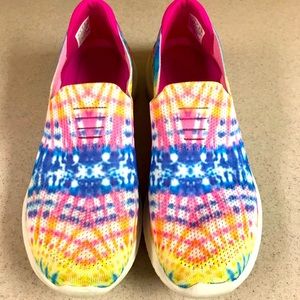 Tie-Dye Skechers Slip-Ons, Sz 11